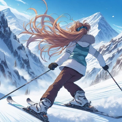 お題「スキー(をする女の子)」その1